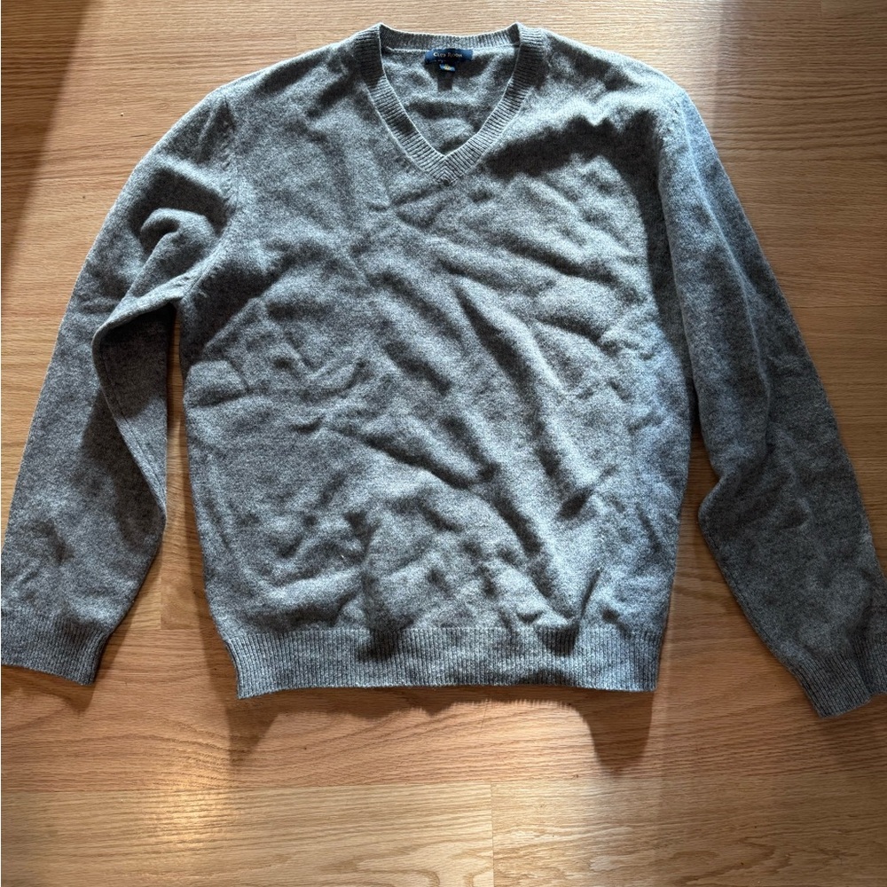 Club Room Charcoal V-Neck Sweater